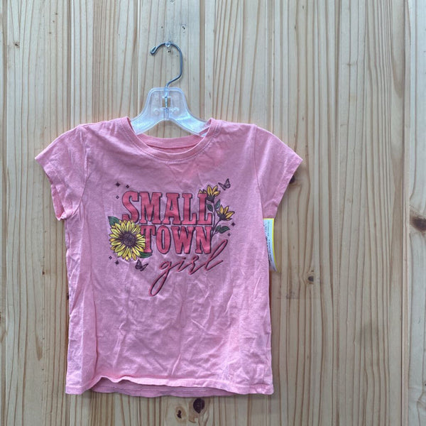 GIRLS PLACE PINK SMALL TOWN GIRL SHIRT S 5/6