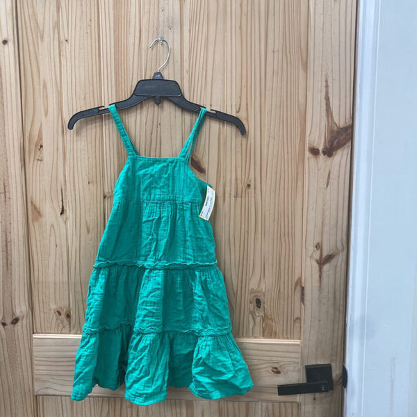 GIRLS GAP SL GREEN DRESS XS 4/5