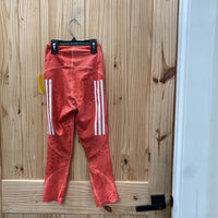 WOMENS ADIDAS ORANGE/WHITE LEGGINGS 2XS NWT