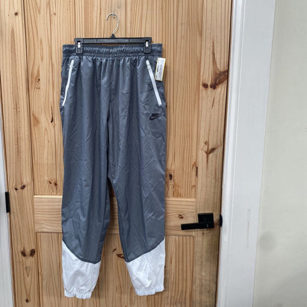 MENS NIKE TRACK PANTS GREY/WHITE L NWT
