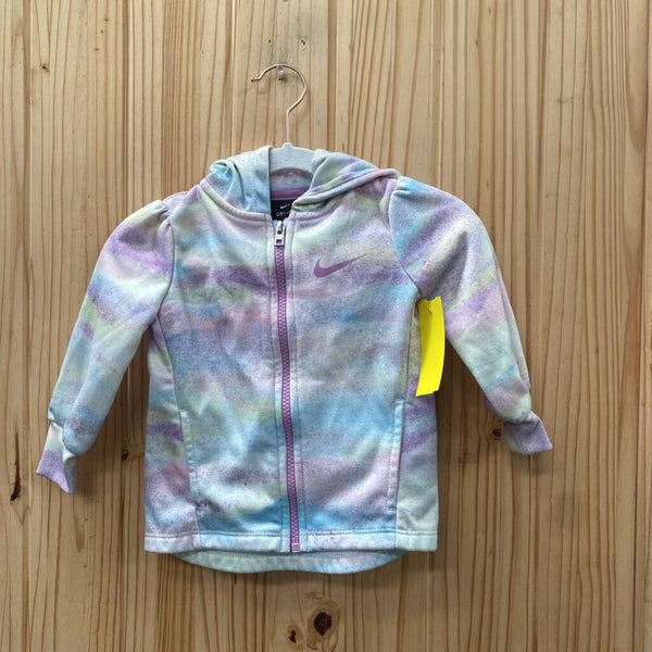 GIRLS NIKE JACKET LT PURPLE/LT GREEN/PINK 12M