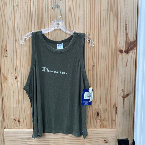 WOMENS CHAMPION OLIVE GREEN TANK 2XL NWT