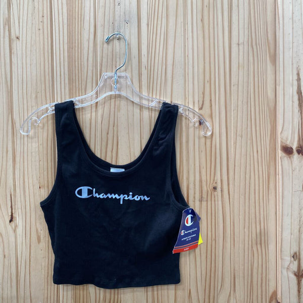 WOMENS CHAMPION BLK CROP TOP M NWT