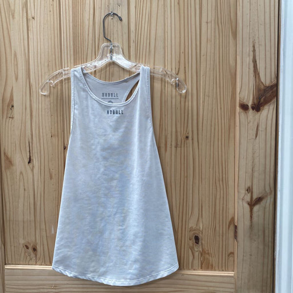 WOMENS NO BULL WHITE TANK S