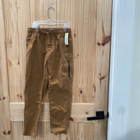 BOYS OLD NAVY LT BROWN TECH TAPER PANTS L 10/12