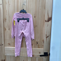 GIRLS GYMBOREE 2PC SET LT PINK W/SKELTON BODY 6