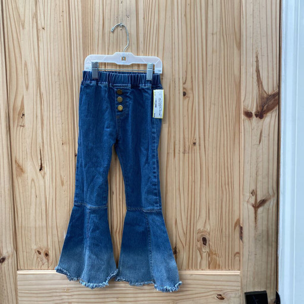 GIRLS DENIM BELL BOTTOM PANTS 120 5T