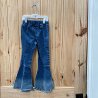 GIRLS DENIM BELL BOTTOM PANTS 120 5T