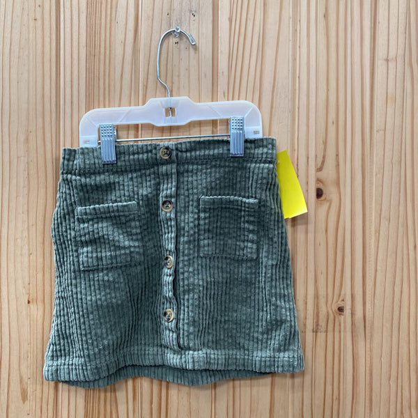 GIRLS WONDER NATION GREEN CORDUORY SKIRT 5T