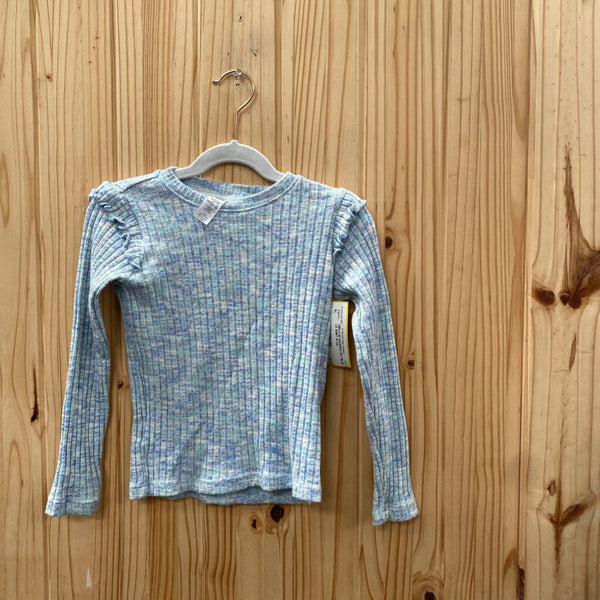 GIRLS 90 DEGREES SKY BLUE LS SHIRT M 5/6
