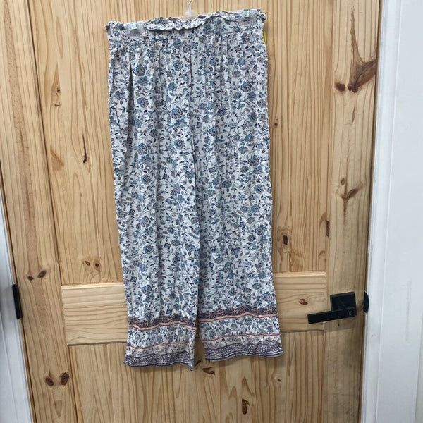 GIRLS ART CLASS FLORAL PANTS L 10/12