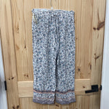 GIRLS ART CLASS FLORAL PANTS L 10/12