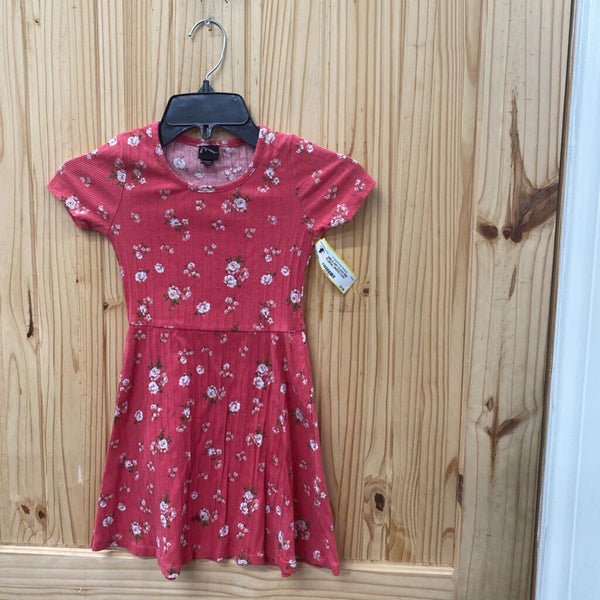 GIRLS ART CLASS PINK FLORAL DRESS S 6/6X