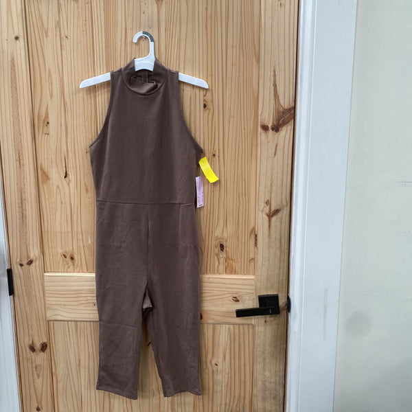 WOMENS WILD FABLE BROWN SL ROMPER M NWT
