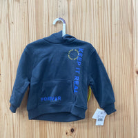 BOYS KEEP IT REAL FOREVER DK BLUE HOODIE 2T NWT