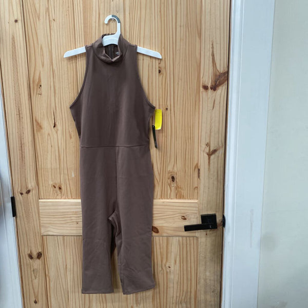 WOMENS WILD FABLE SL BROWN ROMPER M NWT