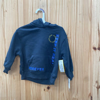 BOYS KEEP IT REAL FOREVER DK BLUE HOODIE 2T NWT