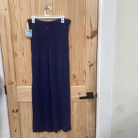 WOMENS SHADE N SHORE NAVY BLUE SWIM COVER UP PANTS L NWT
