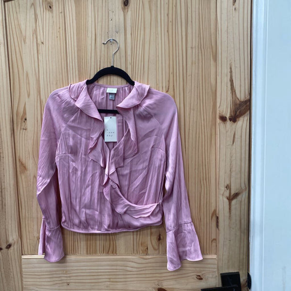 WOMENS A NEW DAY CASUAL PINK TOP S NWT