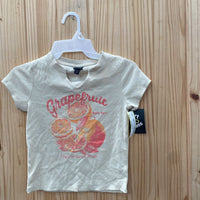 GIRLS ART CLASS LT BEIGE SHIRT W/GRAPEFRUITS L 10/12 NWT