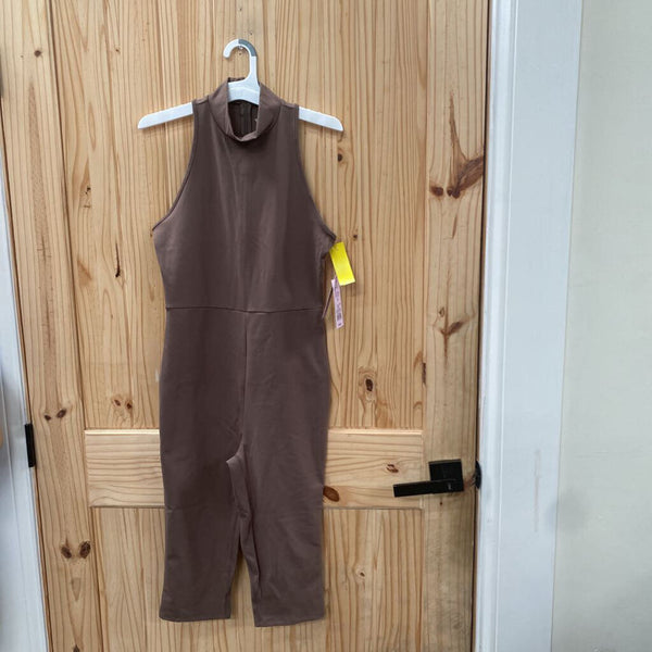 WOMENS WILD FABLE SL BROWN ROMPER M NWT