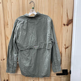 MENS COLUMBIA OLIVE GREEN LS SHIRT S