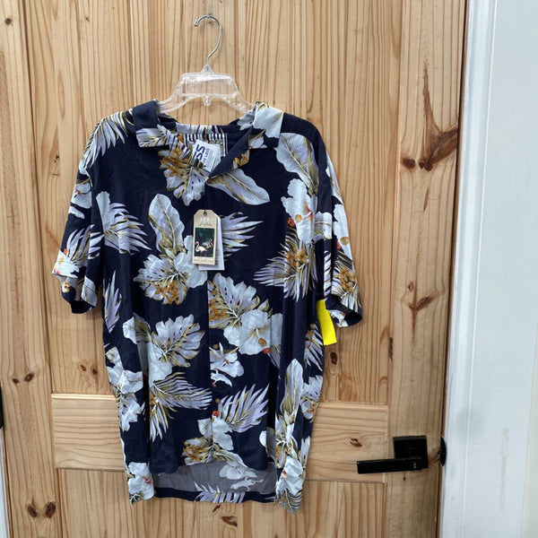 MENS CACTUS MAN DK GREEN CASUAL SHIRT W/PLANTS XL NWT