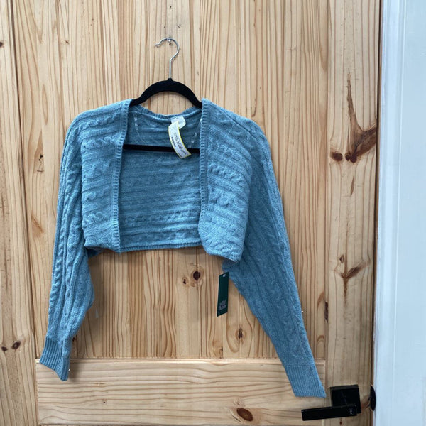 WOMENS WILD FABLE GREEN SWEATER CROPPED XXS NWT