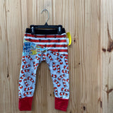 BOYS DR.SEUSS PANTS GREY/BLK W/HATS 5T