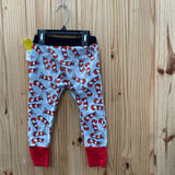 BOYS DR.SEUSS PANTS GREY/BLK W/HATS 5T