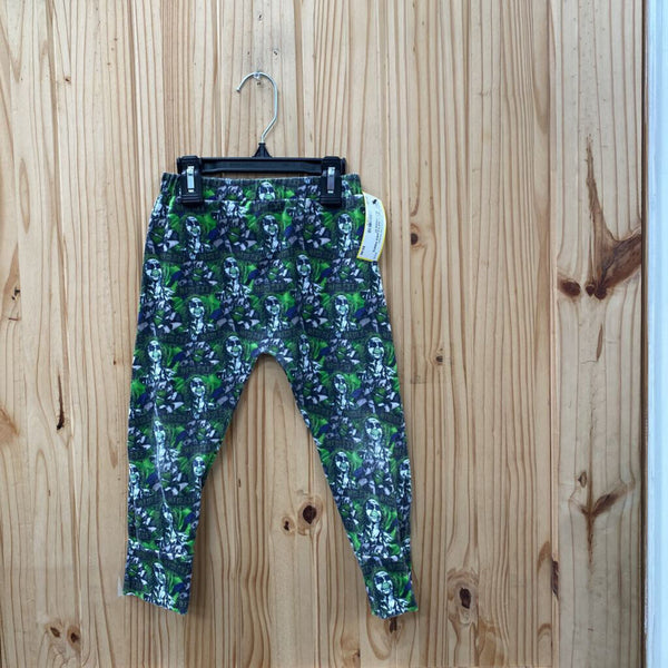 BOYS BEETLEJUICE PANTS BLK/GREEN 5T