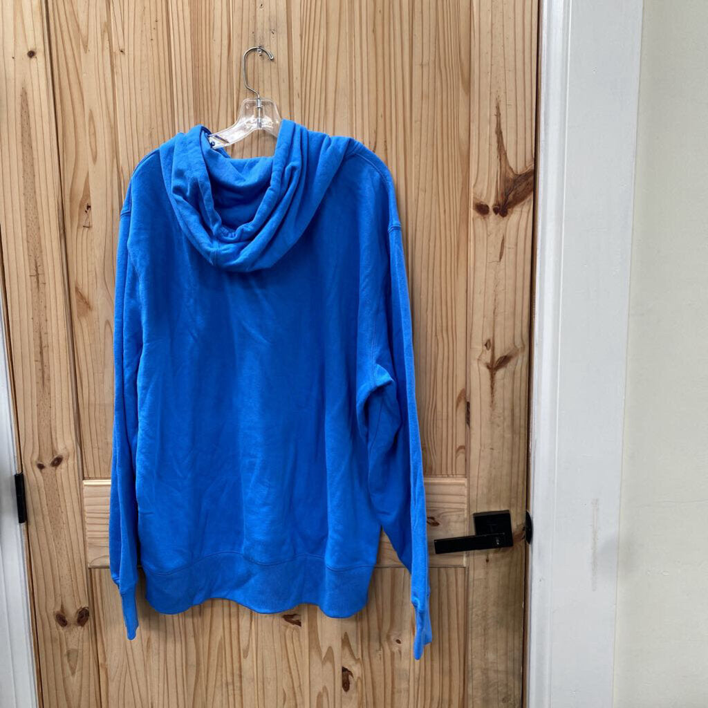 MENS LIONS BLUE/WHITE HOODIE XXL NWT