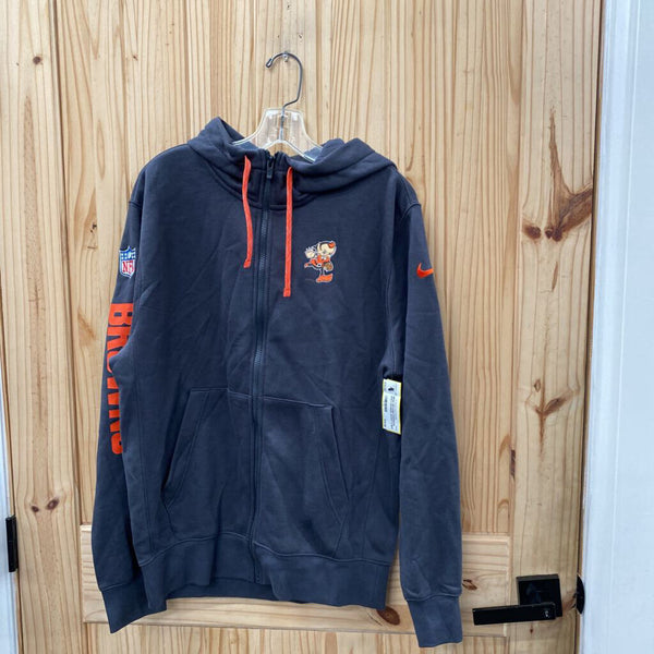 MENS BROWNS CHARCOAL GREY/ORANGE JACKET S NWT