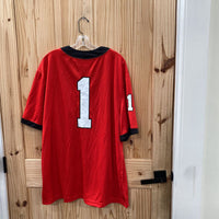 MENS NIKE SHIRT #1 RED/WHITE/BLK XXL NWT