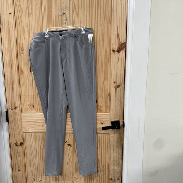 MENS VRST GREY SLACKS 36X34 NWT