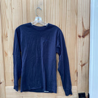 MENS CHAMPION NAVY BLUE LS SHIRT S