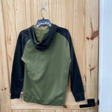 MENS ADIDAS HOODIE OLIVE GREEN/BLK S