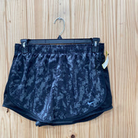 WOMENS NIKE SHORTS GREY/BLK L NWT