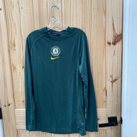 MENS NIKE OAKLAND ATHLETIC SLS DK GREEN/WHITE/YELLOW SHIRT M NWT