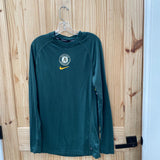 MENS NIKE OAKLAND ATHLETIC SLS DK GREEN/WHITE/YELLOW SHIRT M NWT