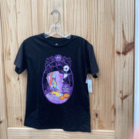 GIRLS THE NIGHTMARE BEFORE CHRISTMAS BLK T-SHIRT L 10/12 NWT