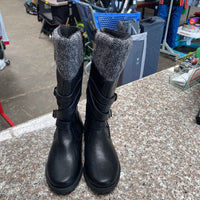 GIRLS BLACK TALL BOOTS 2 NEW