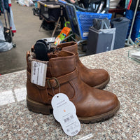 GIRLS WONDER NATIO BROWN BOOTS 2 NWT