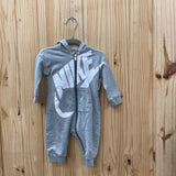 BOYS NIKE ROMPER GREY/WHITE 6/9M