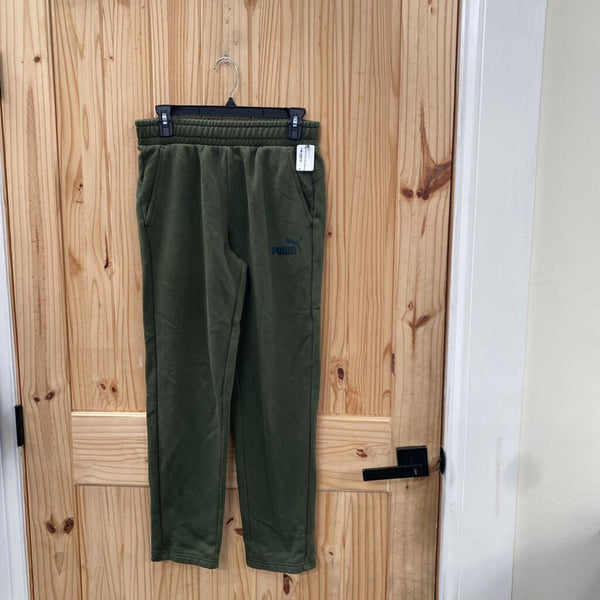 MENS PUMA PANTS DK OLIVE GREEN/BLK S