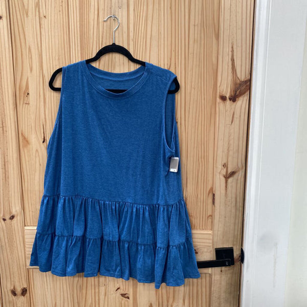WOMENS SL LINEN TOP 2X