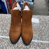 WOMENS STEVE MADDEN CHESTNUT SUEDEANKLE BOOTS 9 1/2 NEW