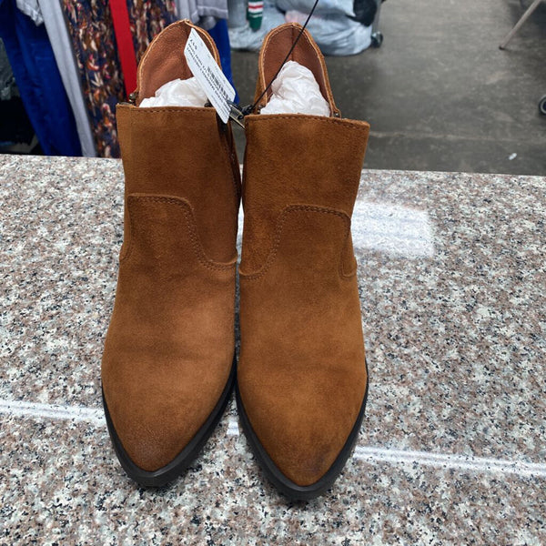 WOMENS STEVE MADDEN CHESTNUT SUEDEANKLE BOOTS 9 1/2 NEW