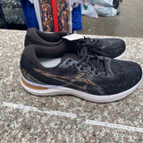 WOMENS ASICS BLK/WHITE SHOES 9