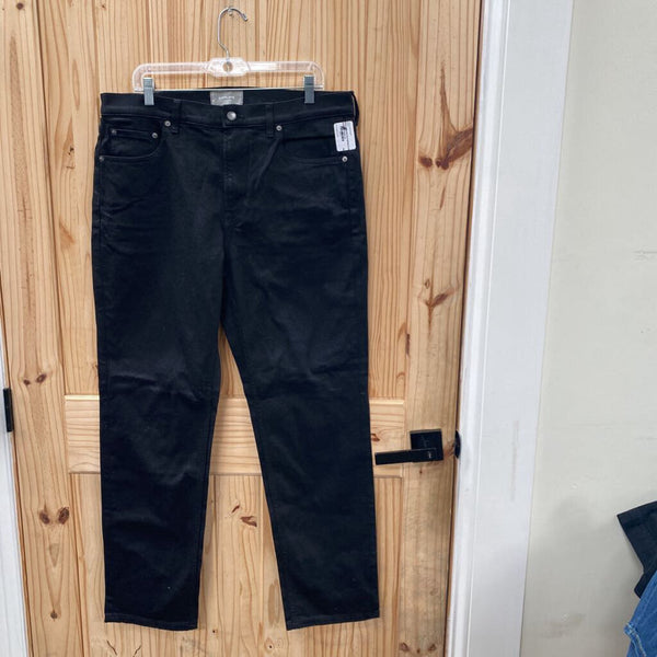 MENS EVERLANE BLK DENIM JE ANS 35X32 NWT